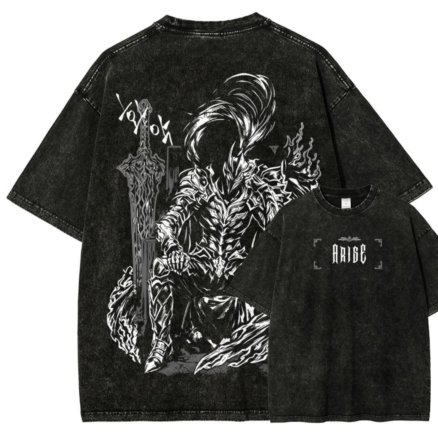 Anime Merchandise Solo Leveling - Solo Leveling Vintage Washed Cotton Anime