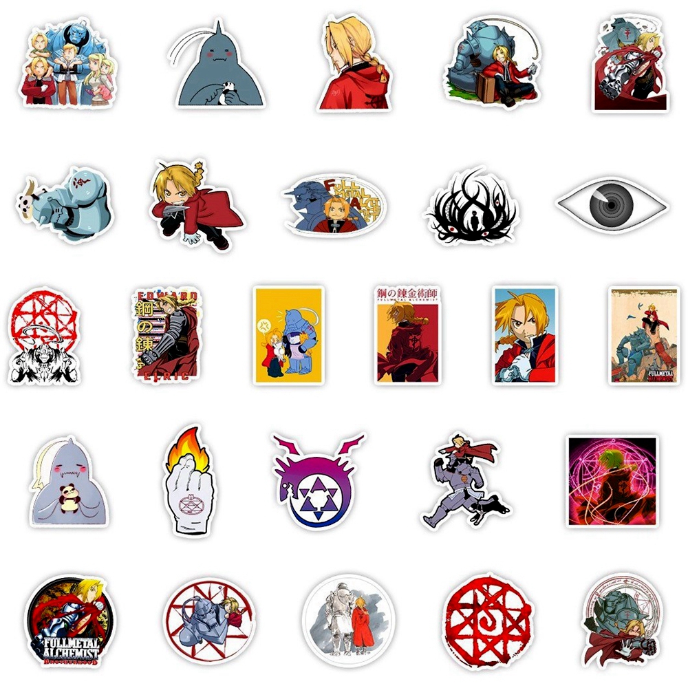1 Pack Anime Sticker Fullmetal - Sticker Sheet Set ulasan dan harga