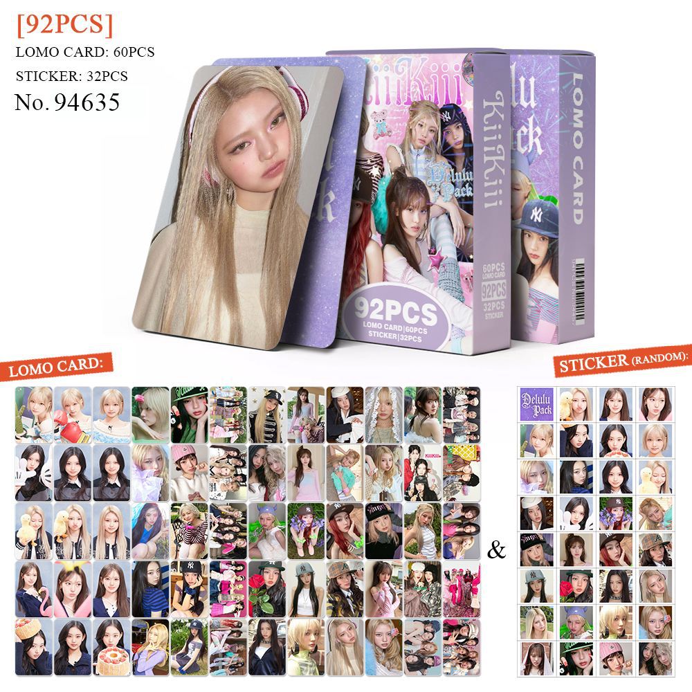 92pcs KiiiKiii Delulu Pack Pho - Sticker Sheet Set ulasan dan harga