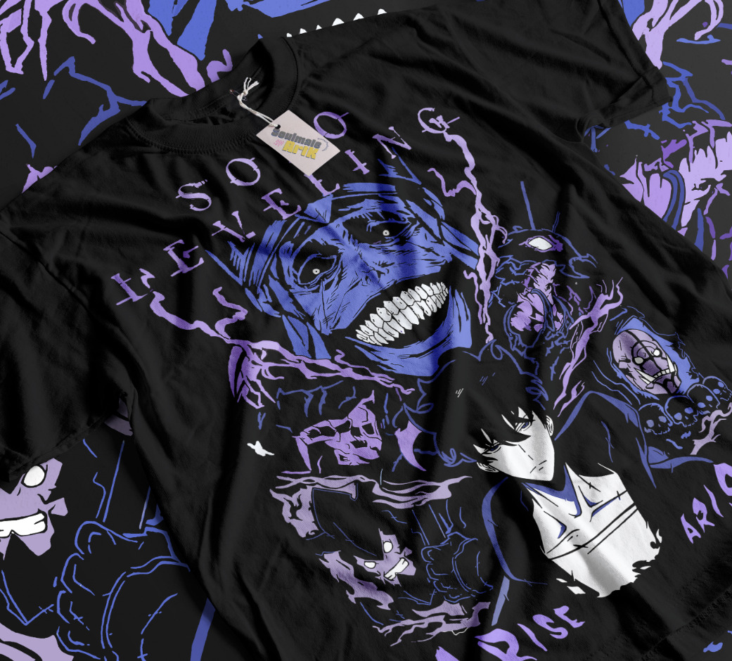 Solo Leveling T-Shirt Anime Ma - Anime Merchandise Solo Leveling ulasan dan harga