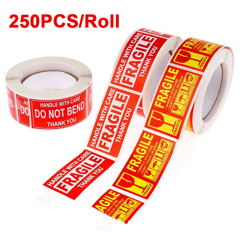 250PCS Fragile Stickers Handle - Sticker Sheet Set ulasan dan harga